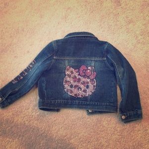 Hello Kitty Levi’s toddler jean jacket 3t